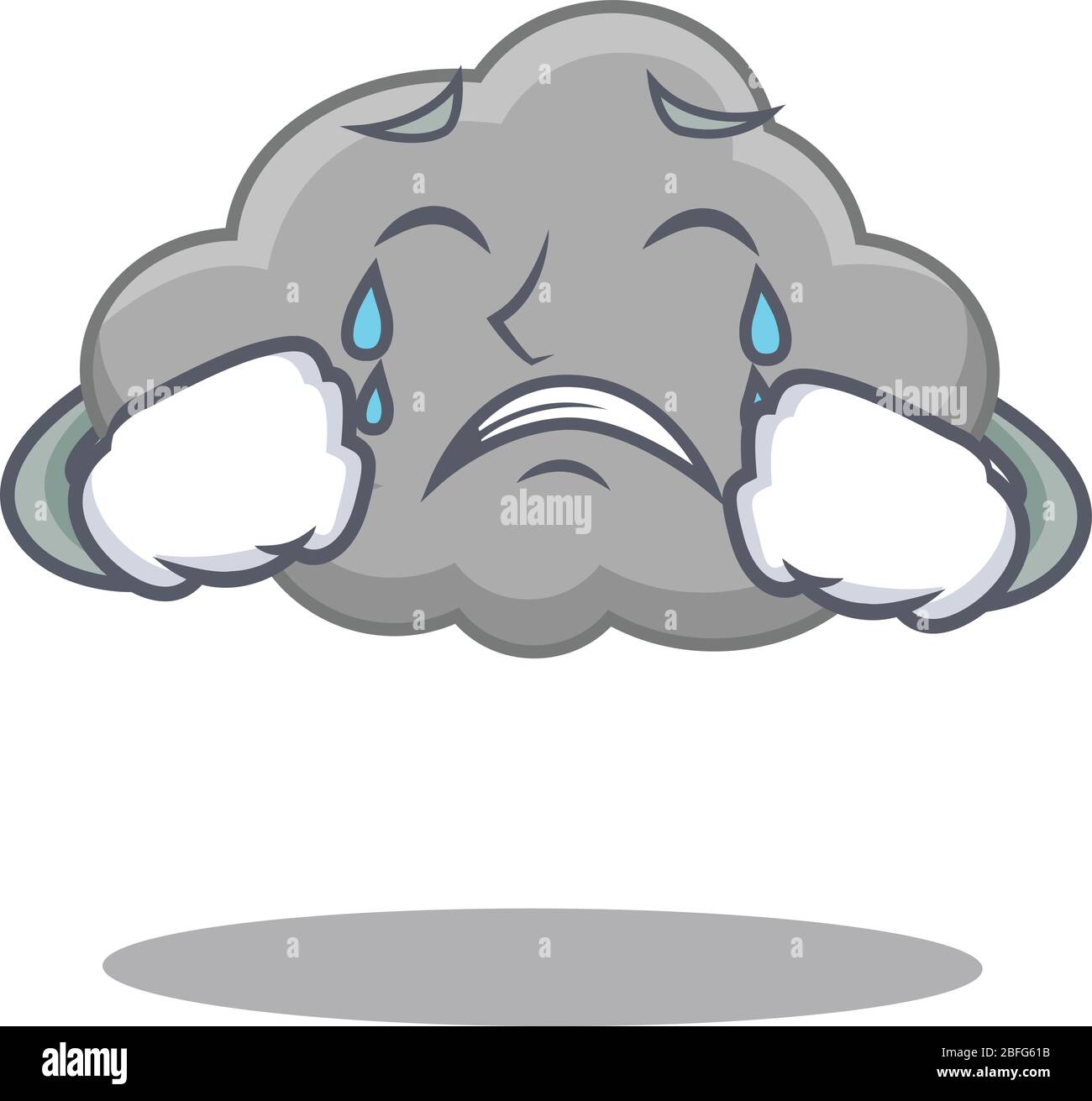Diseño de personaje de dibujos animados de nube gris con cara llorante Imagen Vector de stock - Alamy Diseño de personaje de dibujos animados de nube gris con cara llorante Imagen Vector de stock - Alamy