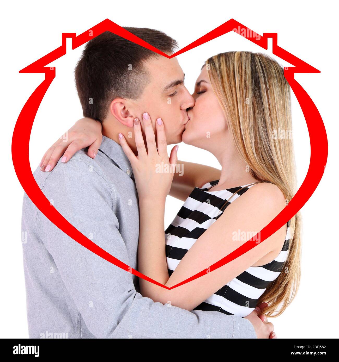 Pareja amor besos ilustración fotografías e imágenes de alta resolución -  Página 2 - Alamy