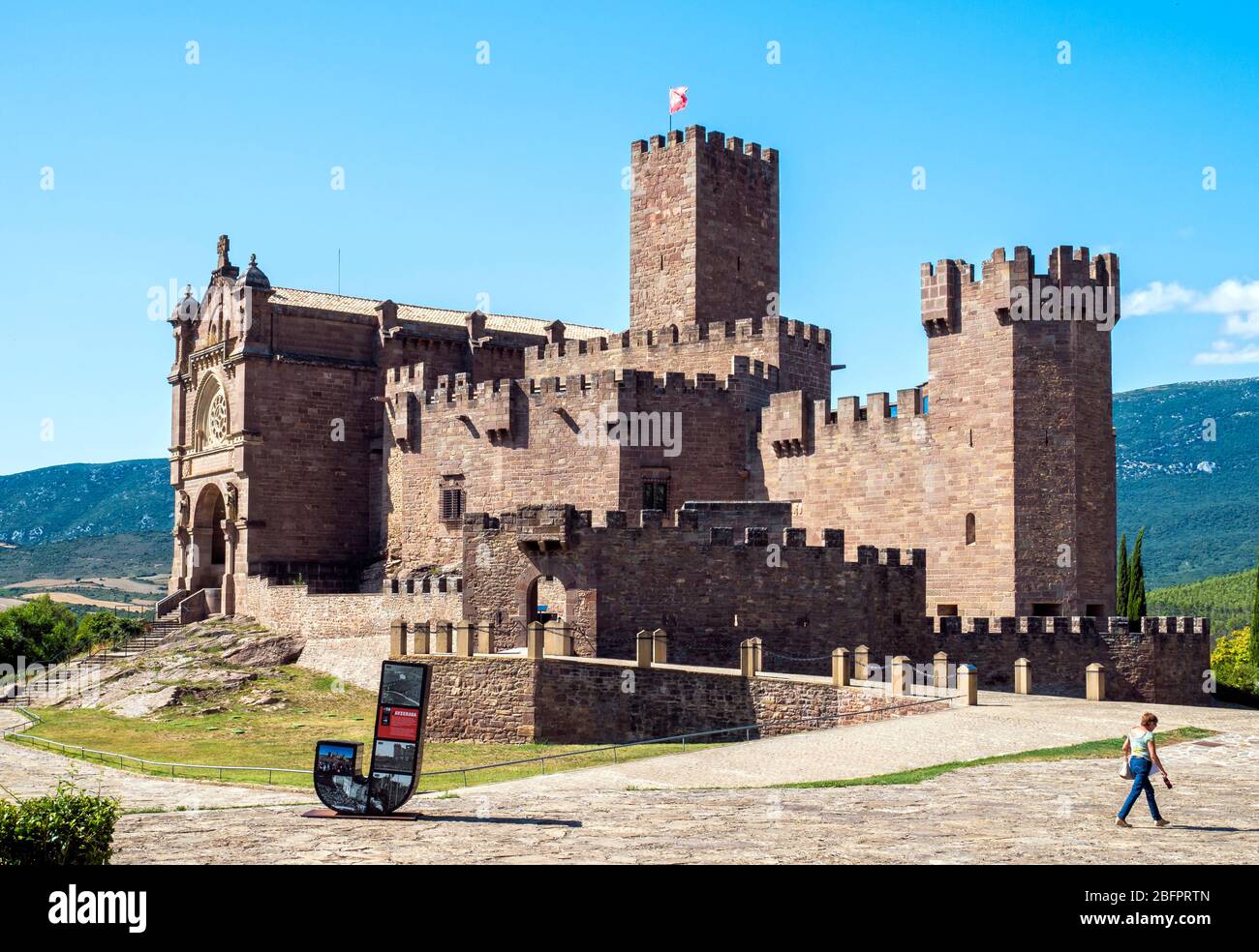 Castillo de Javier. Navarra. España Foto de stock