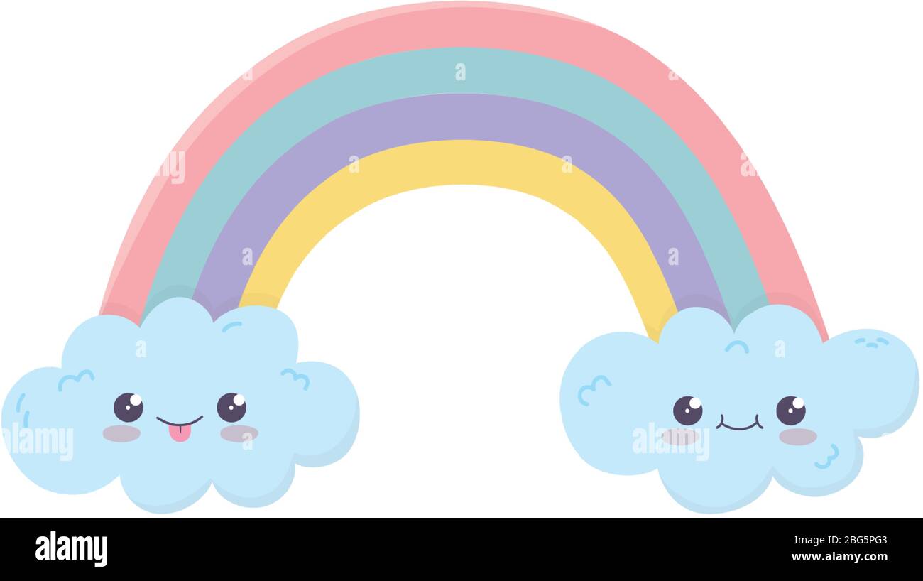 kawaii arcoiris nubes lindo dibujo animado icono aislado sobre fondo blanco vector ilustración Imagen Vector de stock - Alamy kawaii arcoiris nubes lindo dibujo animado icono aislado sobre fondo blanco vector ilustración Imagen Vector de stock - Alamy