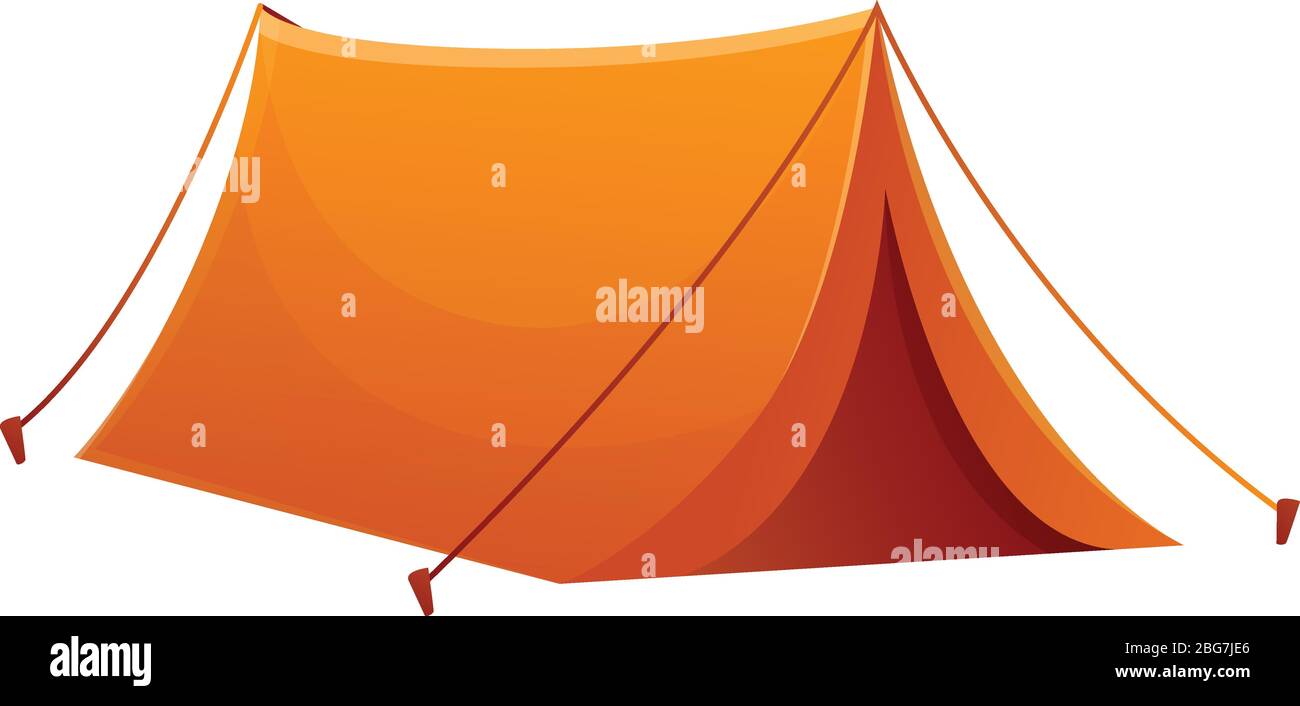 Icono de carpa de camping. Dibujo animado de camping icono vectorial de  tienda para diseño web aislado sobre fondo blanco Imagen Vector de stock -  Alamy