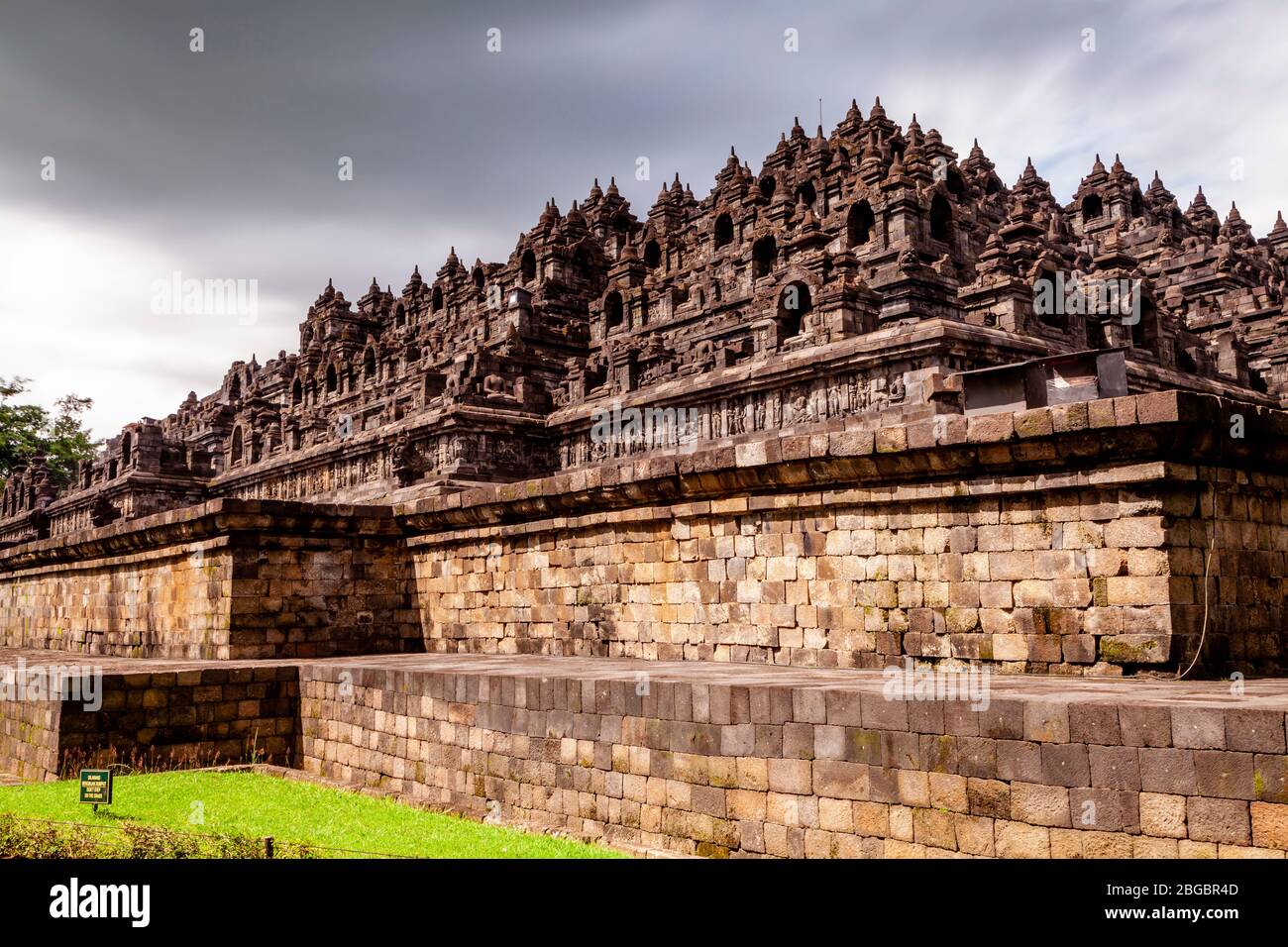 Templo Borobudur, Yogyakarta, en Java Central, Indonesia Foto de stock