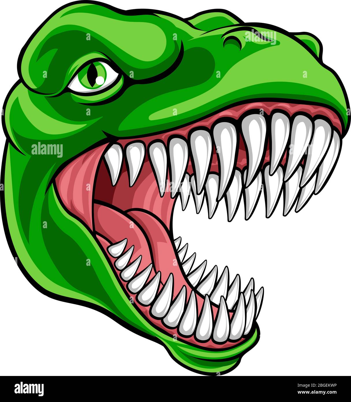 Dinosaurio T Rex o Raptor mascota de dibujos animados Imagen Vector de  stock - Alamy