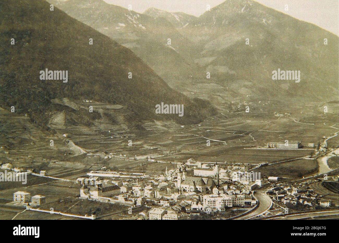 Historiche Aufnahme Vinzentinum Brixen. Foto de stock