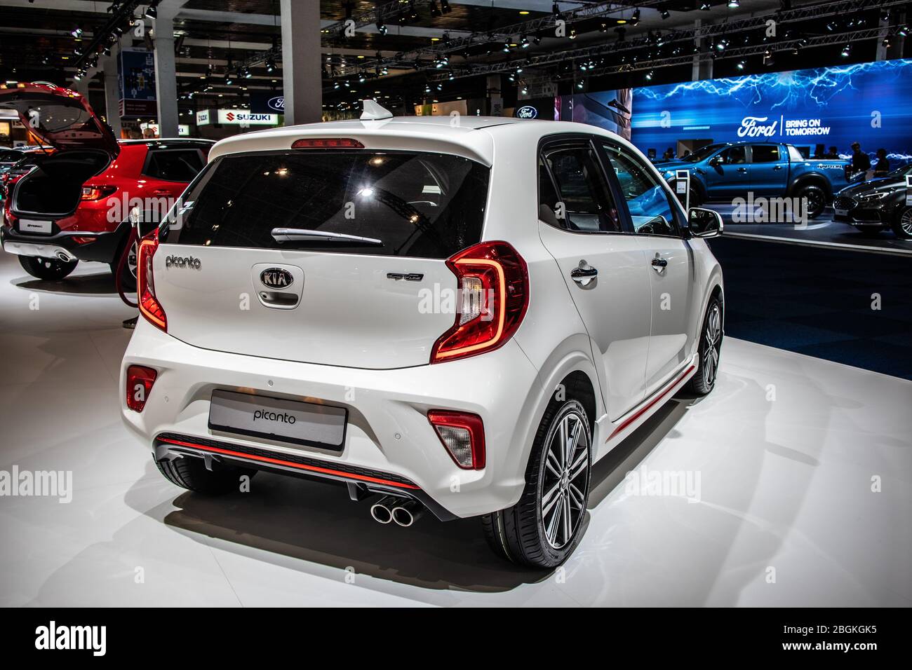 Bruselas Belgica 09 De Enero De Kia Picanto Gt Line En Brussels Motor Show Tercera Generacion Ja City Car Producido Por Kia Motor Fotografia De Stock Alamy