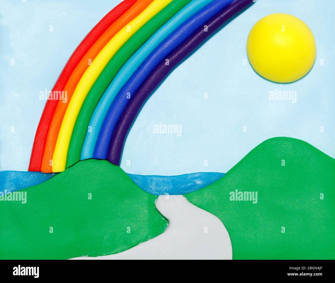 Modelo arco iris Fotografía de stock - Alamy