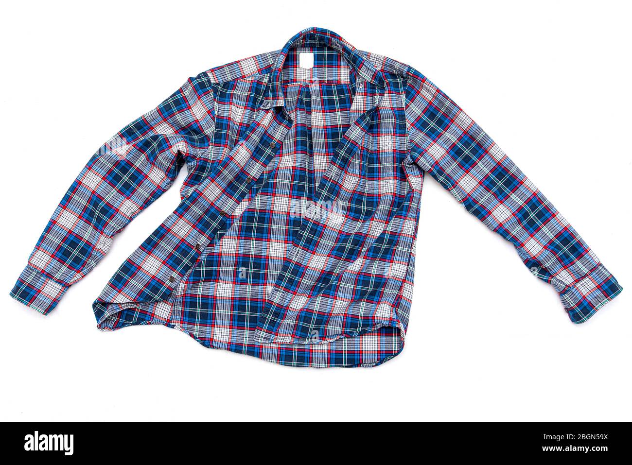 camisa cuadros roja y blanca hombre