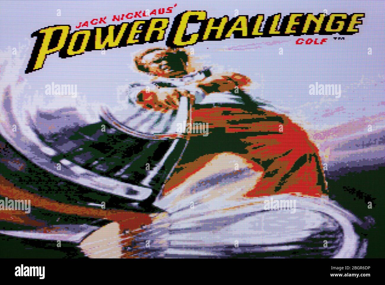 Jack Nicklaus' Power Challenge Golf - Sega Genesis Mega Drive - sólo para uso editorial Foto de stock