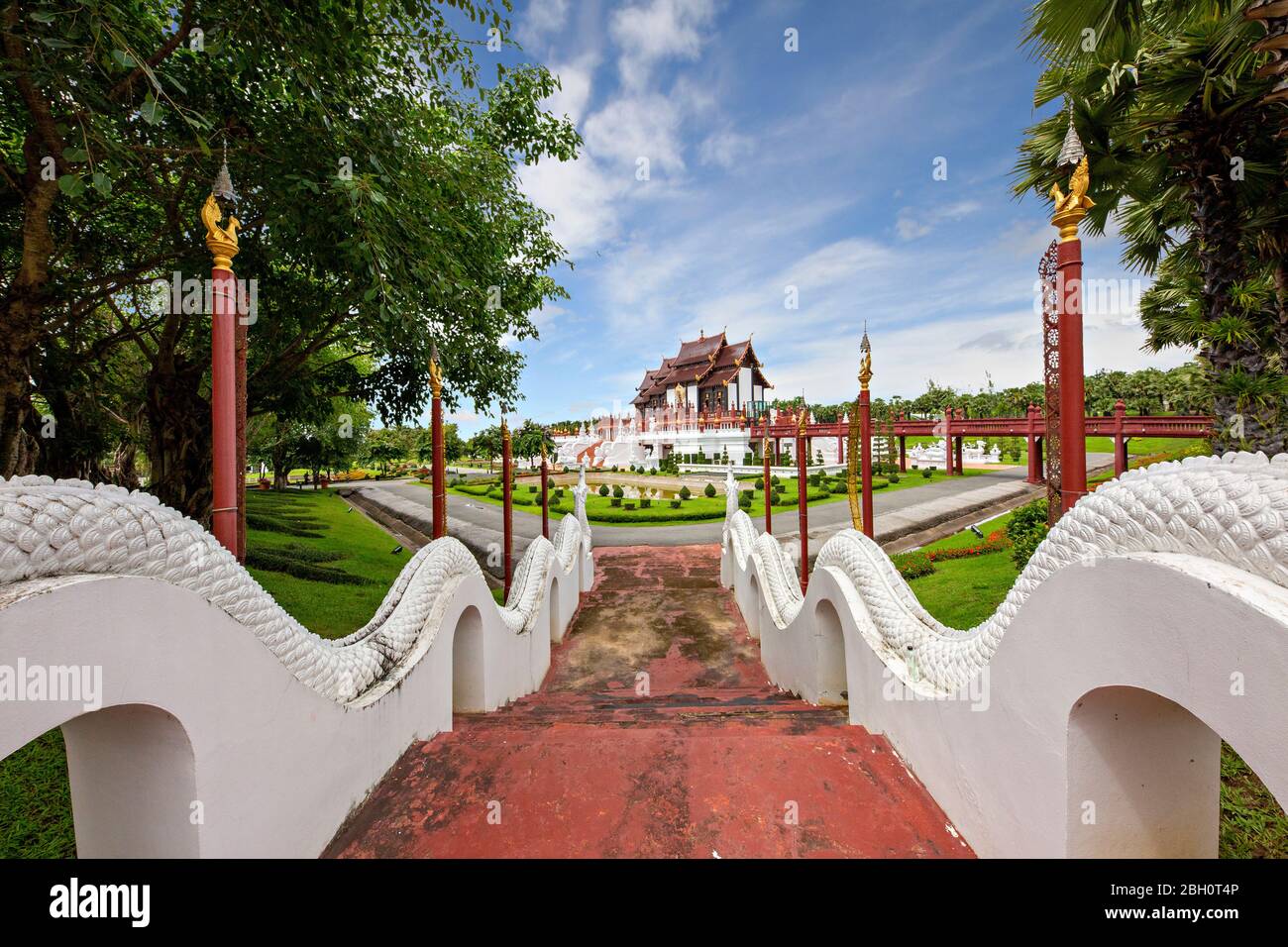 Royal flora park también conocido como parque, Rajapruek en Chiang Mai, Tailandia Foto de stock