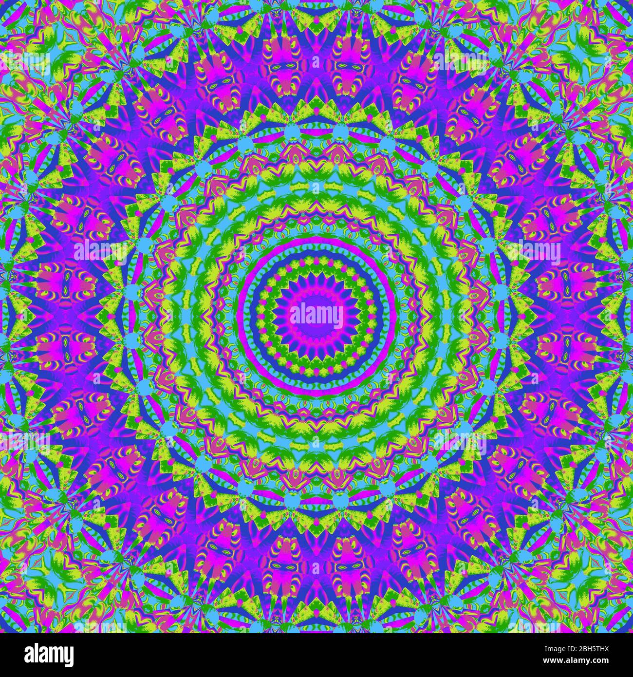 Mandala decorativa textura ornamental en colores arcoiris. Imagen generada  por computadora para papel tapiz, textura, impresión, tela, etc Fotografía  de stock - Alamy