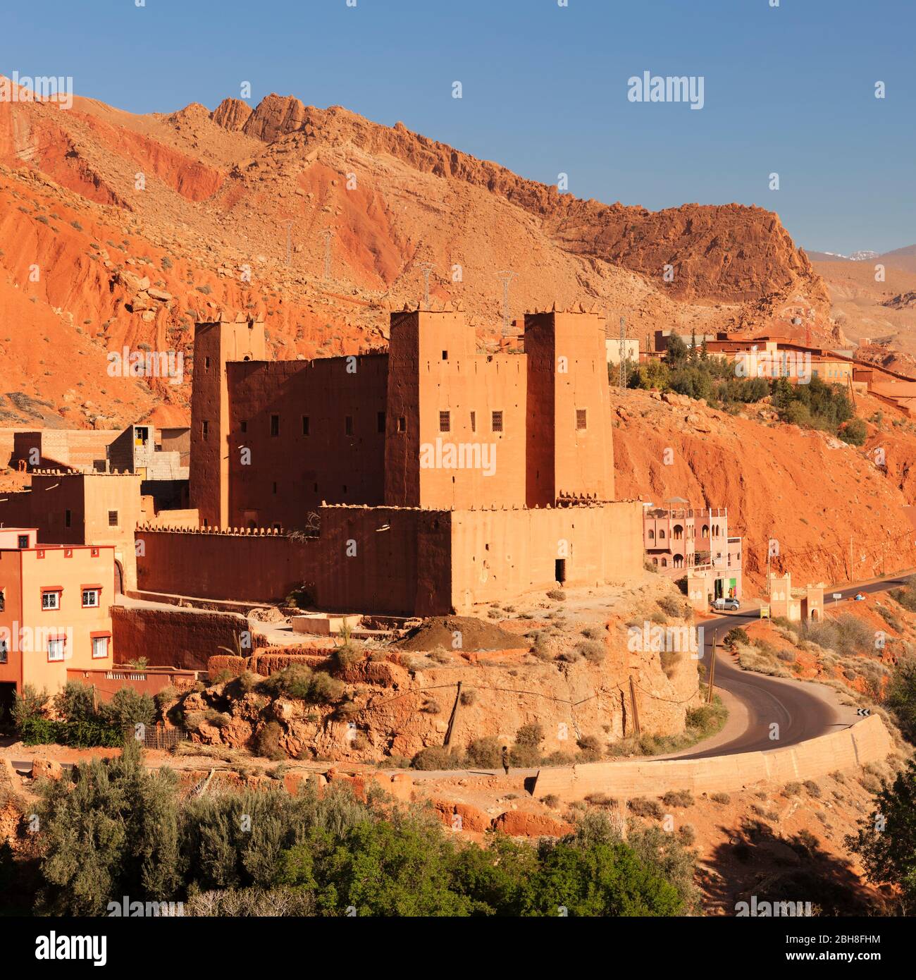 AIT yul Kasbah, Dadestal, Atlas, Marruecos, al-Magreb, África, Foto de stock