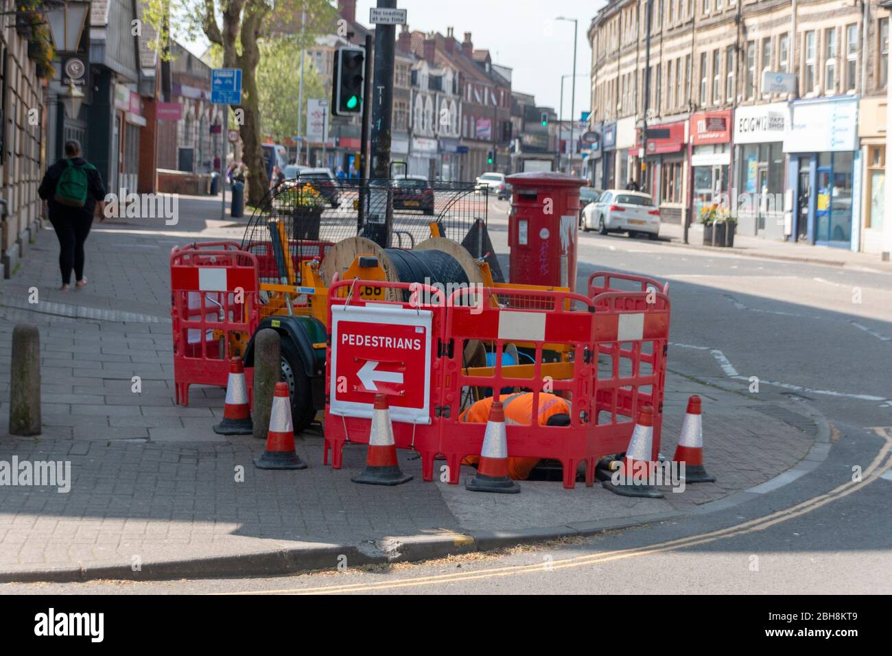 BristolAbril 2020Inglaterra una visión de cerca de los trabajos de