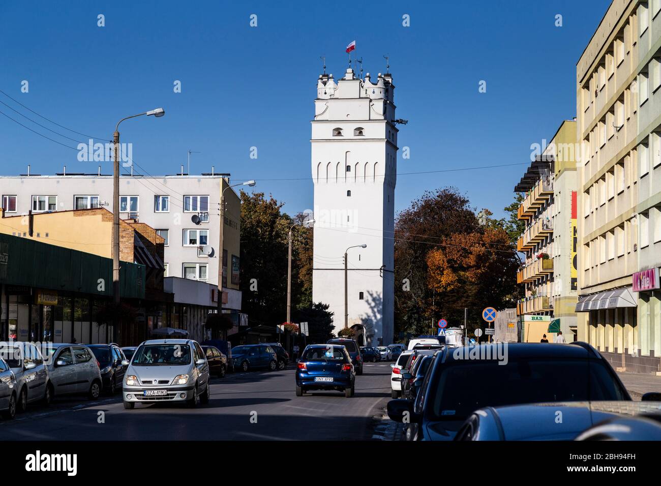 Europa, Polonia, Opole Voivodato, Nysa - Plaza Principal Foto de stock