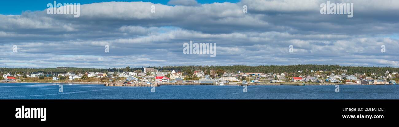 Canadá, Nueva Escocia, Louisbourg, el horizonte de la ciudad Foto de stock