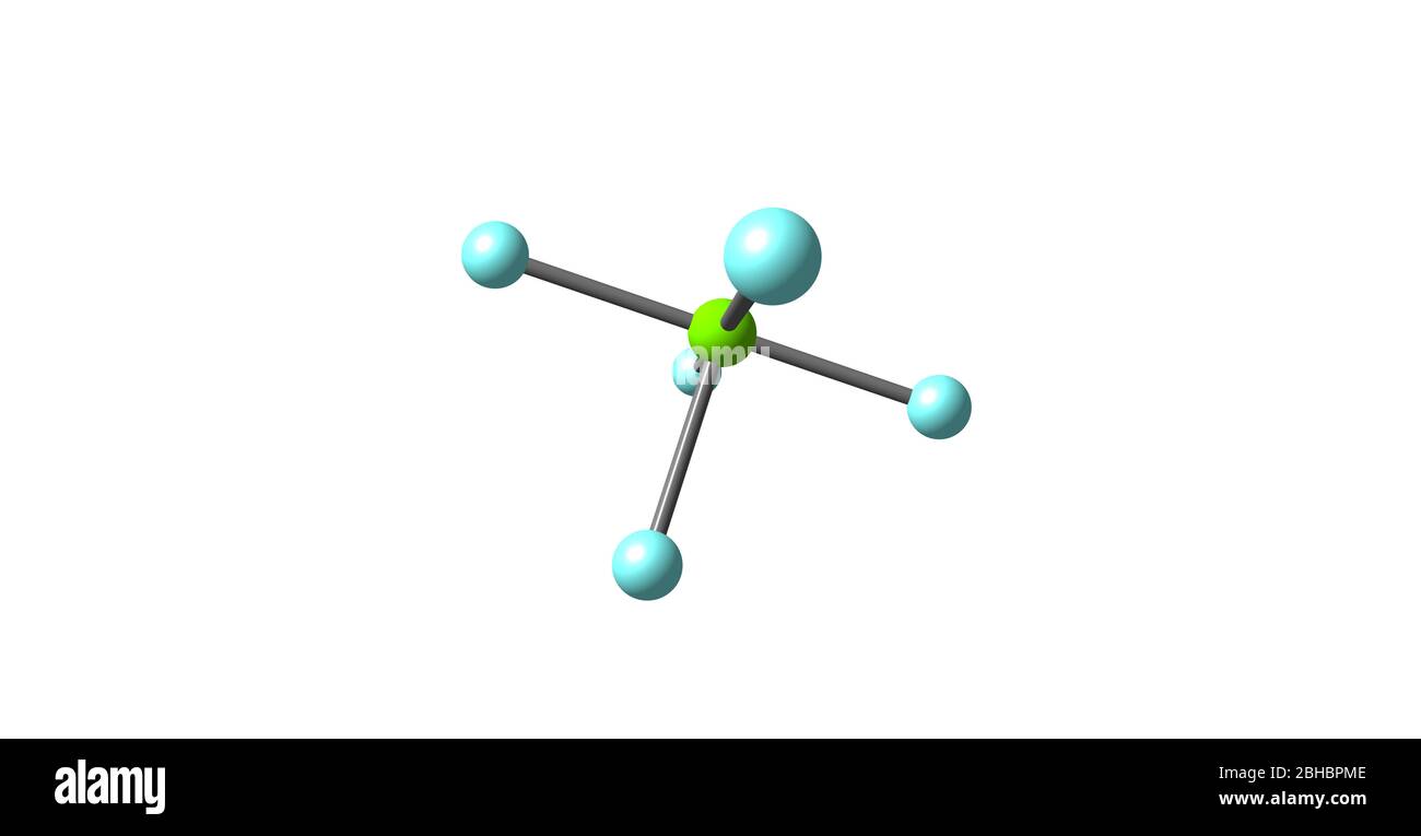 El pentafluoruro de cloro es un compuesto interhalógeno con fórmula ClF5.  Este gas incoloro es un oxidante fuerte. La molécula adopta un piramidal  cuadrado Fotografía de stock - Alamy