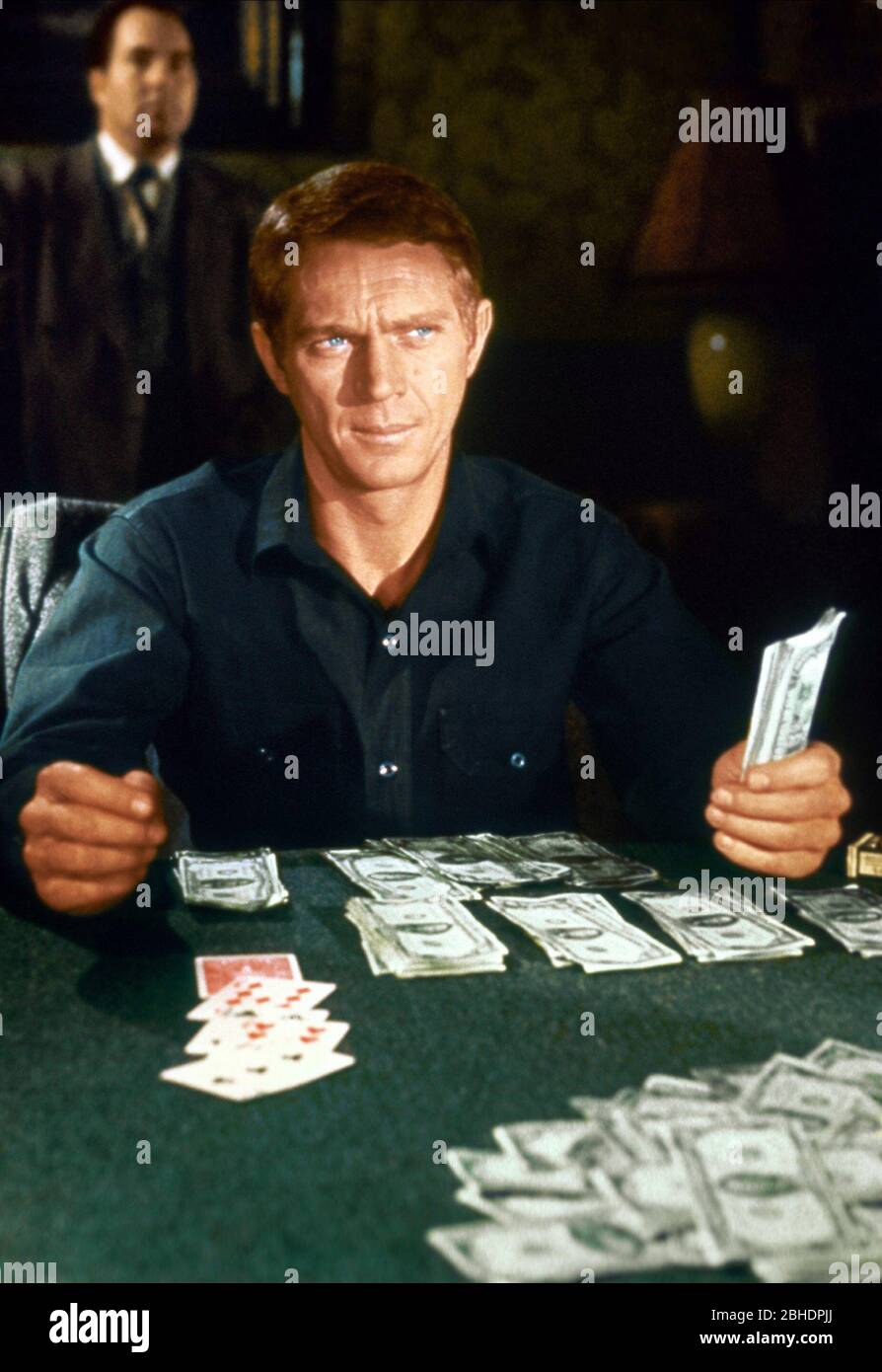 STEVE MCQUEEN, EL CINCINNATI KID, 1965 Foto de stock
