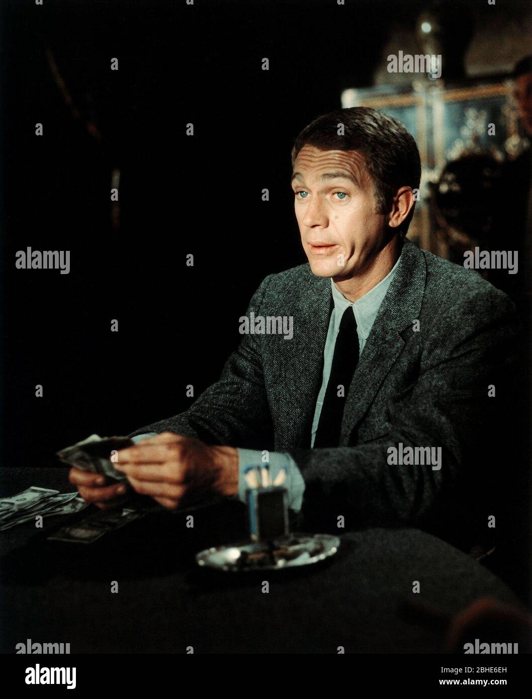 STEVE MCQUEEN, EL CINCINNATI KID, 1965 Foto de stock