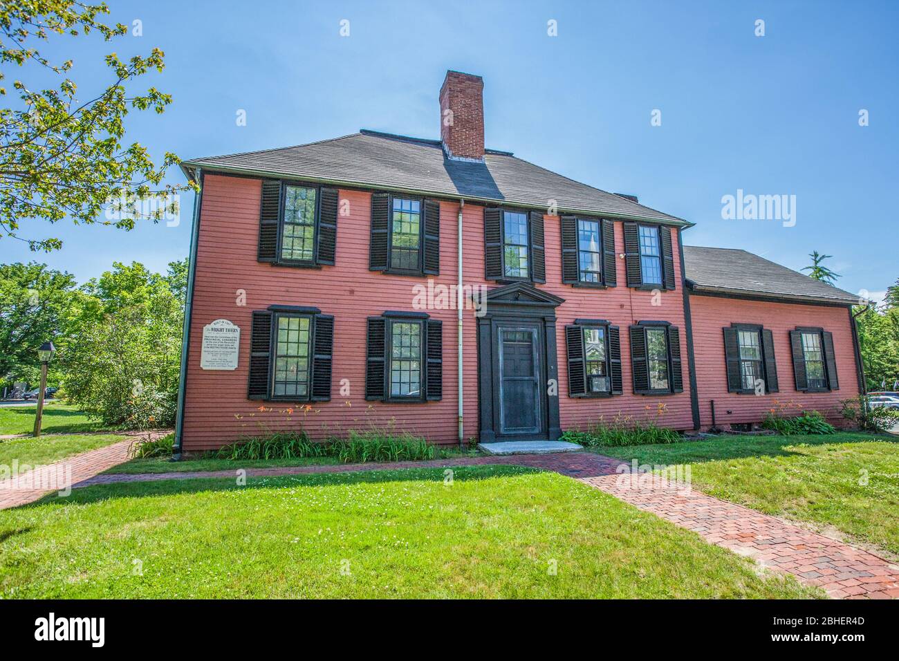 The Wright Tavern en Concord, MA Foto de stock