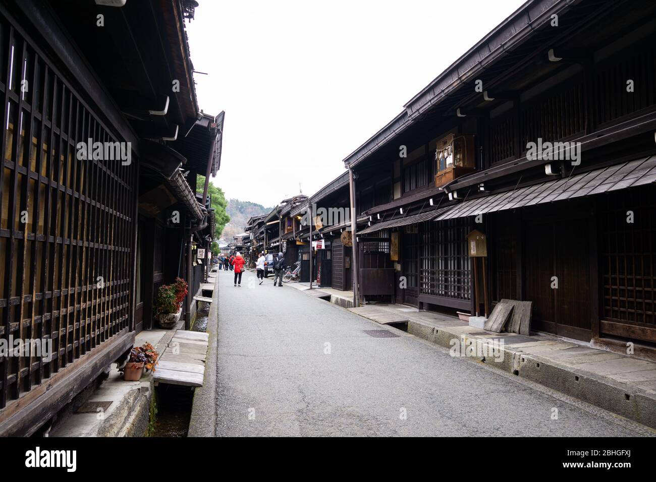 Sannomachi Street es un hermoso pueblo antiguo bien conservado, construido alrededor de 1600-1868, algunas de las tiendas han estado funcionando durante siglos, es una firma popular Foto de stock