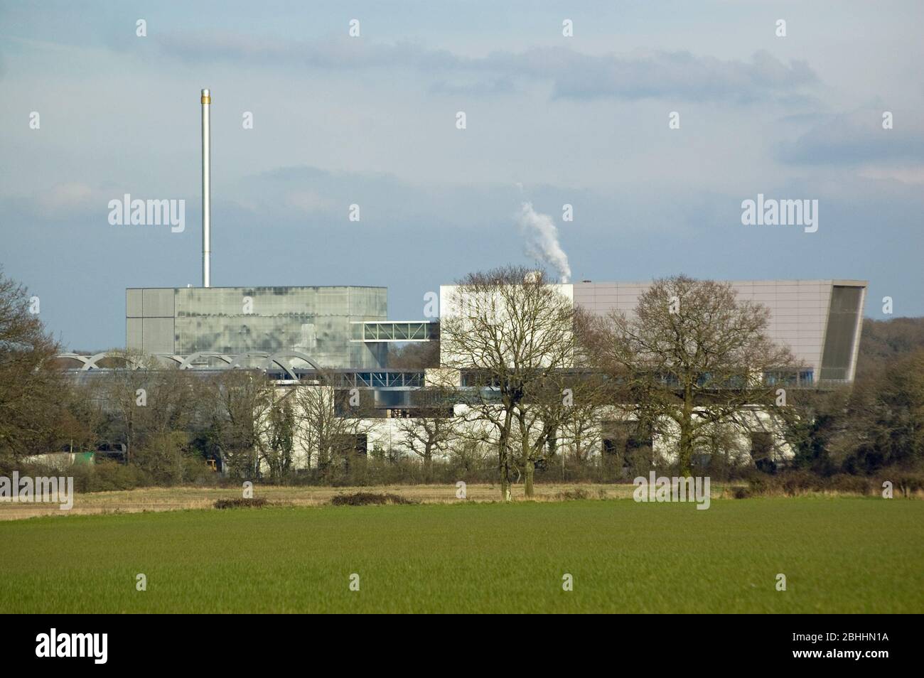 La gran energía de la planta incineradora de desechos en Chineham, Basingstoke, Hampshire. Foto de stock