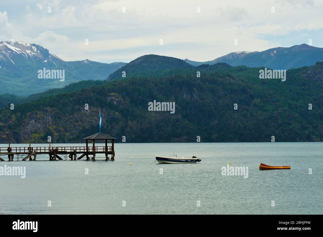 Siete Lagos Patagonia Foto de stock