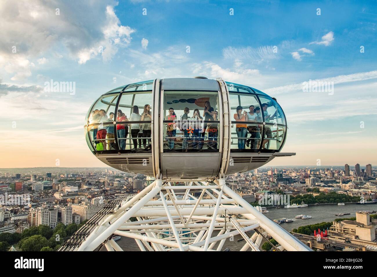 Reino Unido - Gran Bretaña - Inglaterra - London Eye Foto de stock
