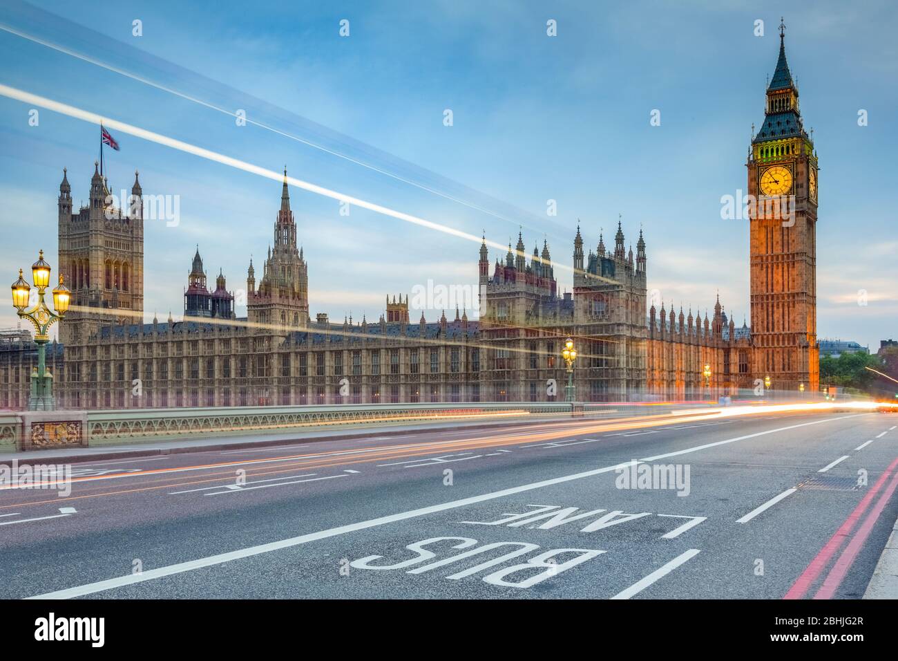Reino Unido - Inglaterra - Londres - Wenstminster y Big Ben Foto de stock