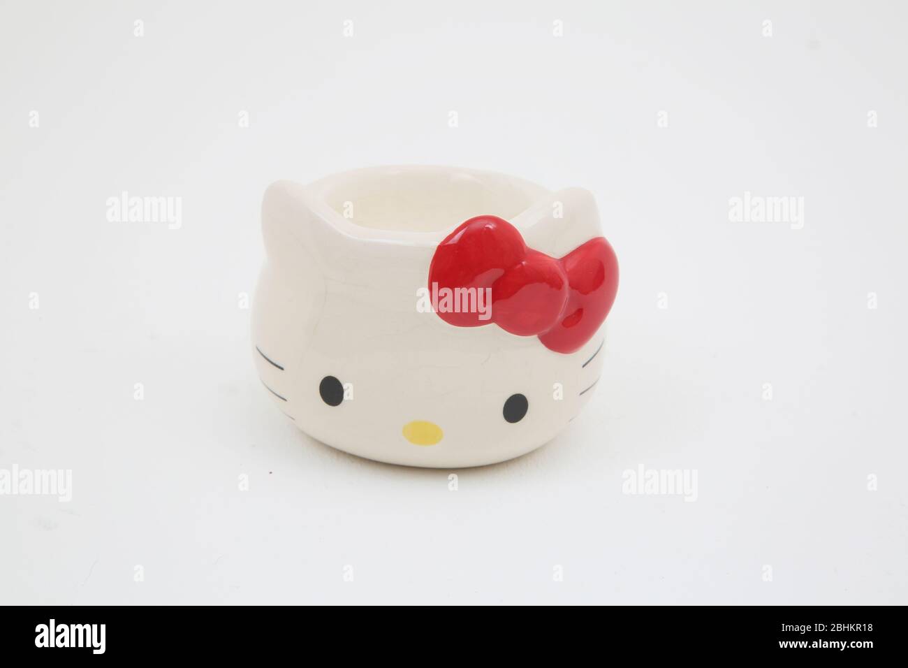 Copa de huevo de Hello Kitty Foto de stock