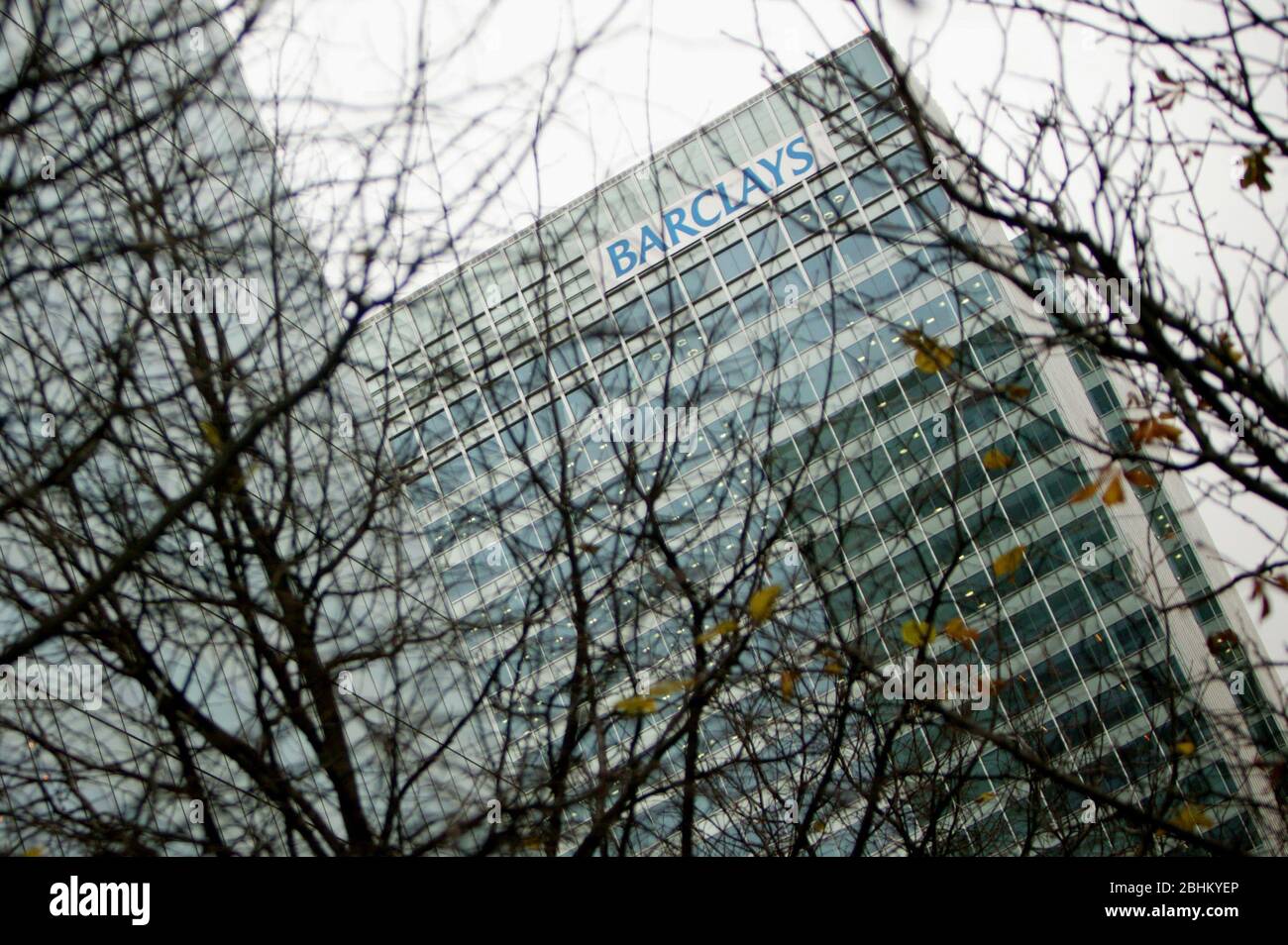Barclays sede en Canary Wharf, Londres. Foto de stock