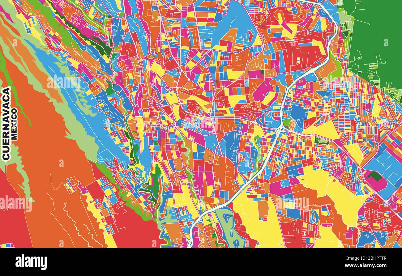 Mapa cuernavaca morelos Imágenes vectoriales de stock Alamy