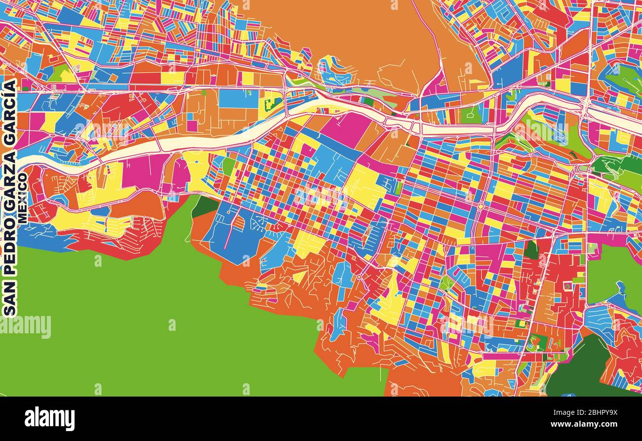 Mapa nuevo leon fotografías e imágenes
