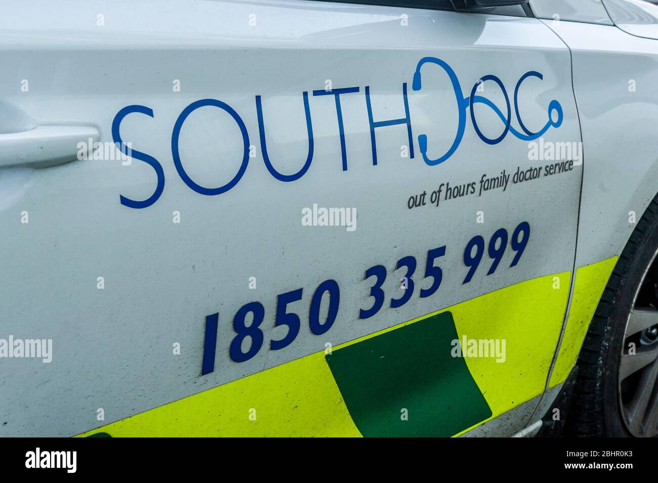Vehículo de emergencia South Doc fuera de horario en Irlanda Foto de stock
