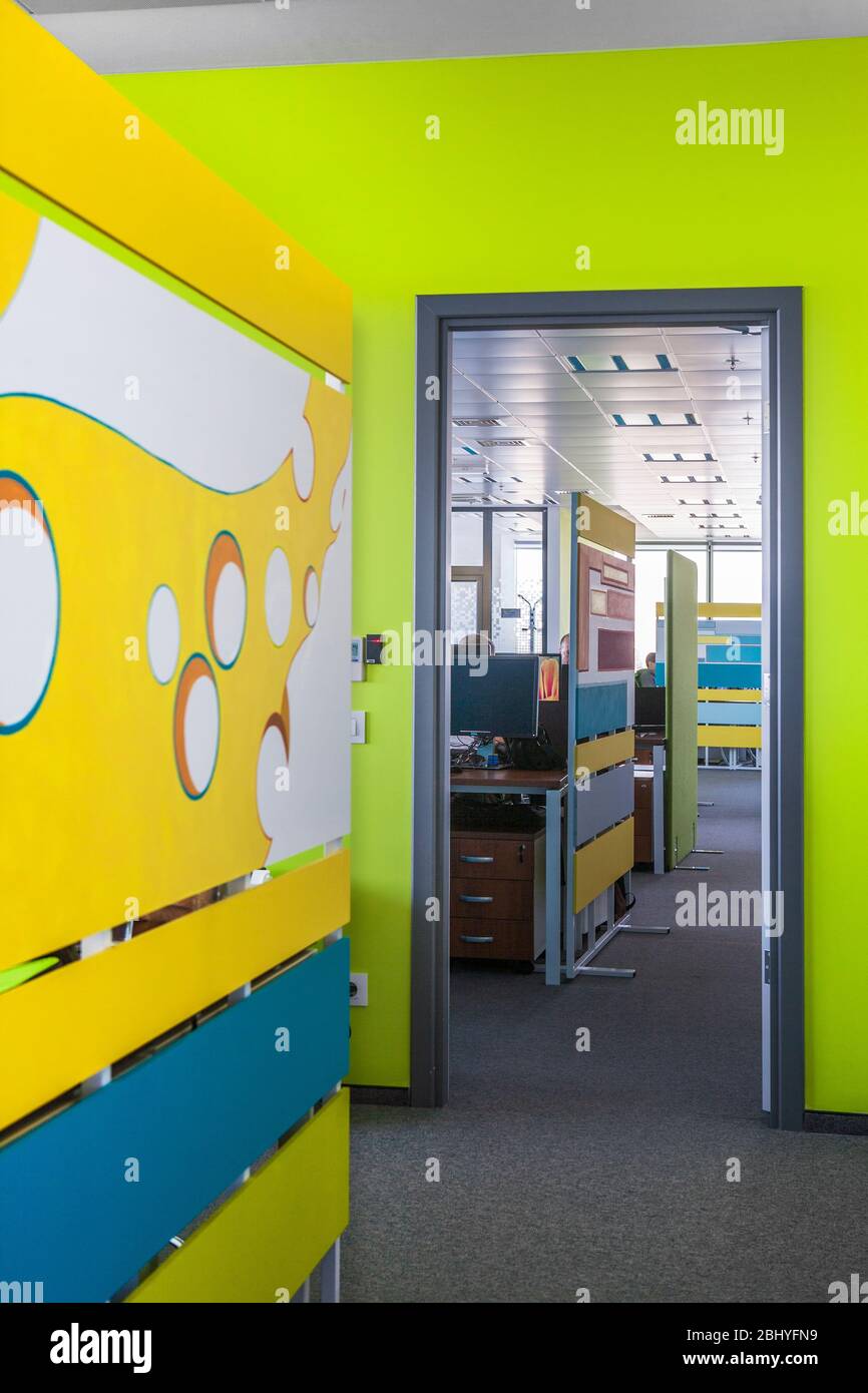 Diseño de interiores, decoración de oficinas, oficina moderna Fotografía de  stock - Alamy