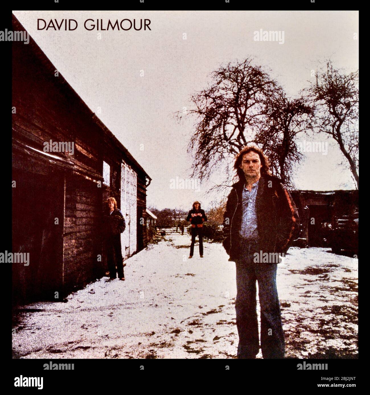 David Gilmour - portada original del álbum de vinilo - David Gilmour - 1978 Foto de stock