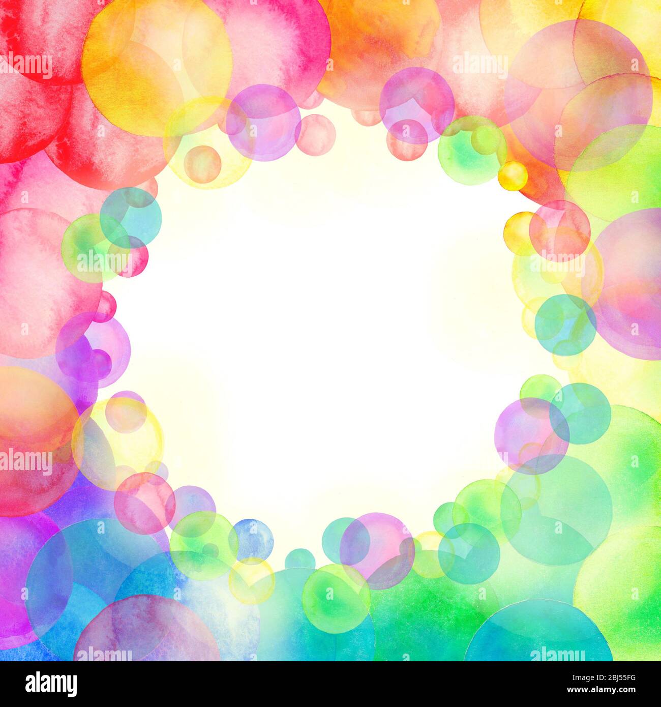 Imagen vectorial de manchas de agua con colores pastel en un fondo