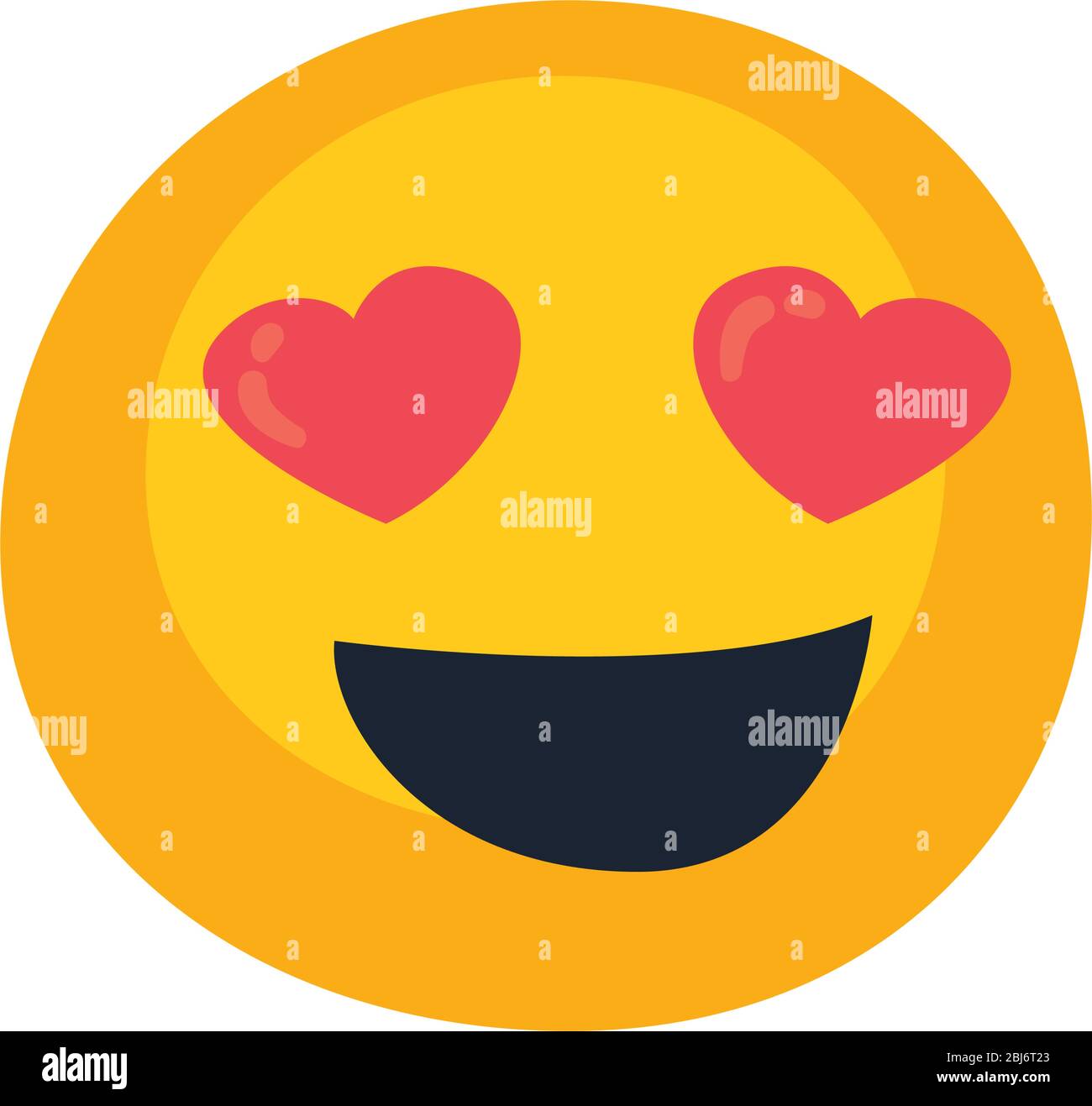 Emoji en amor diseño de iconos de estilo plano, expresión de dibujos  animados emoticono y tema de redes sociales Ilustración vectorial Imagen  Vector de stock - Alamy