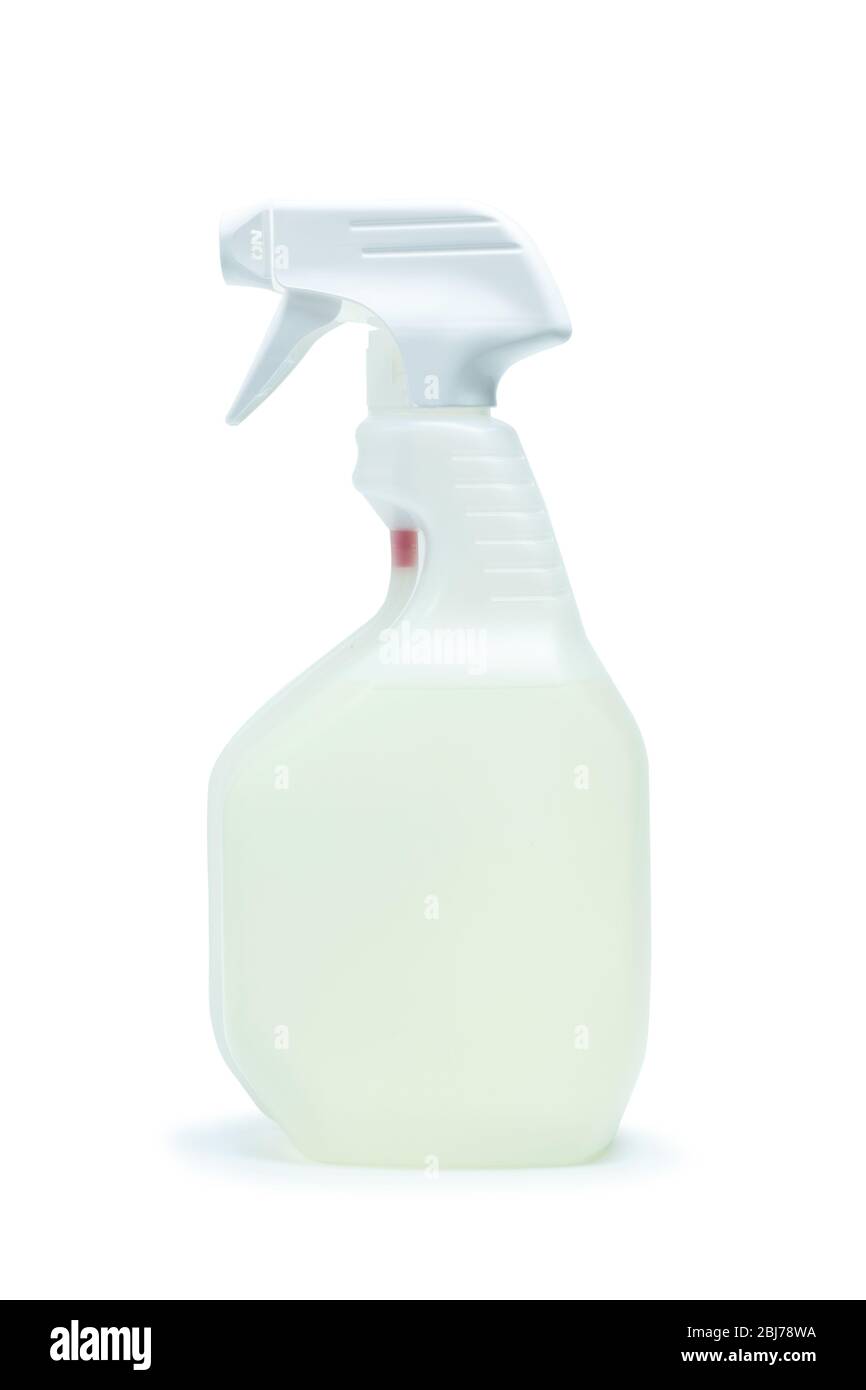 Botella de pulverizador desinfectante Foto de stock