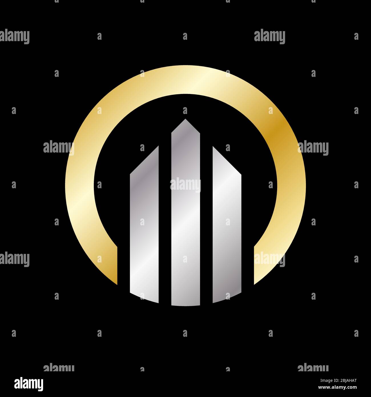 Logotipo circular con flechas diseño de logotipo empresarial. Logotipo de progreso y éxito. EPS 10 Ilustración del Vector