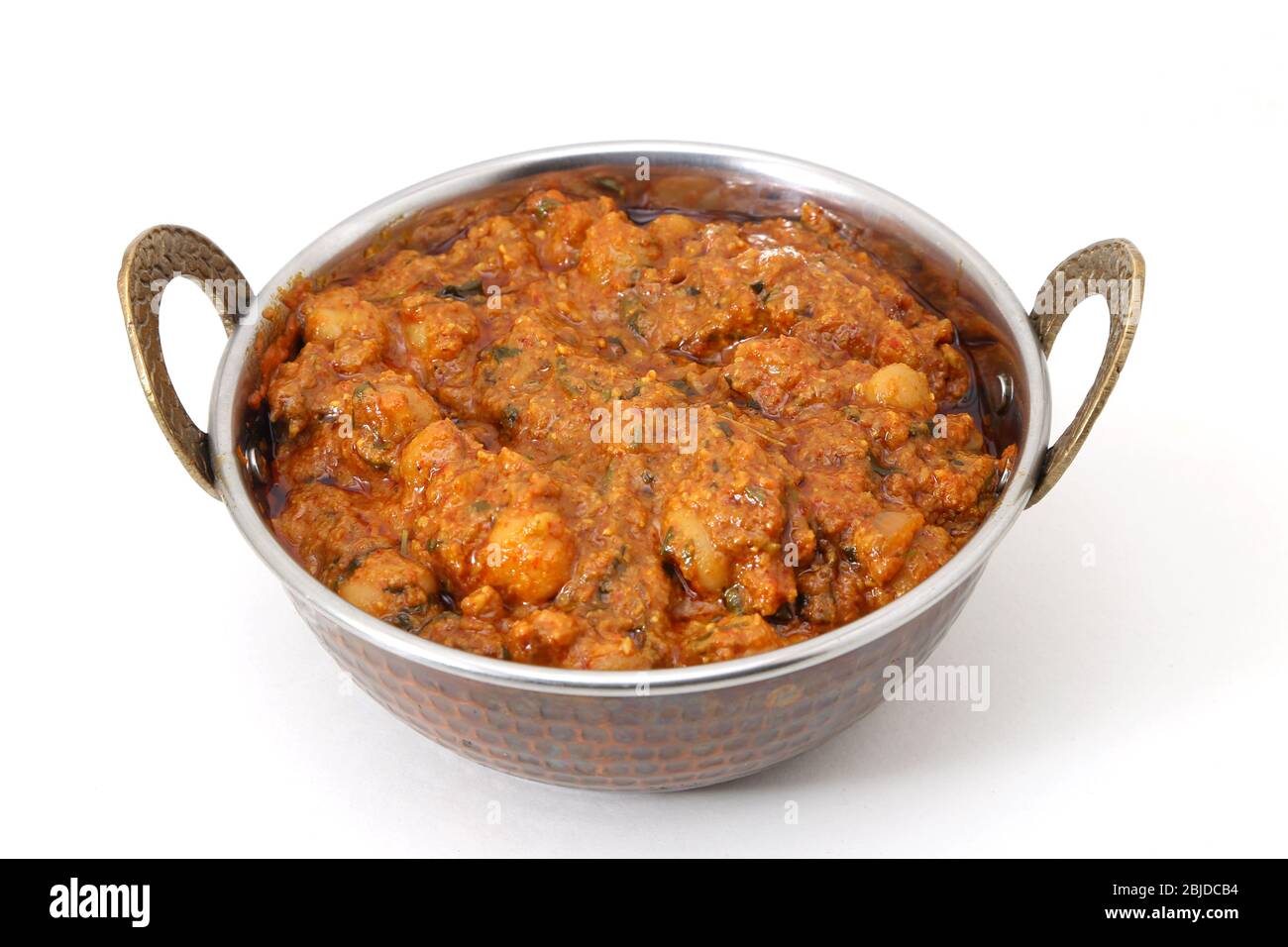 Chana masala o chole punjabi o curry de chickpea Foto de stock