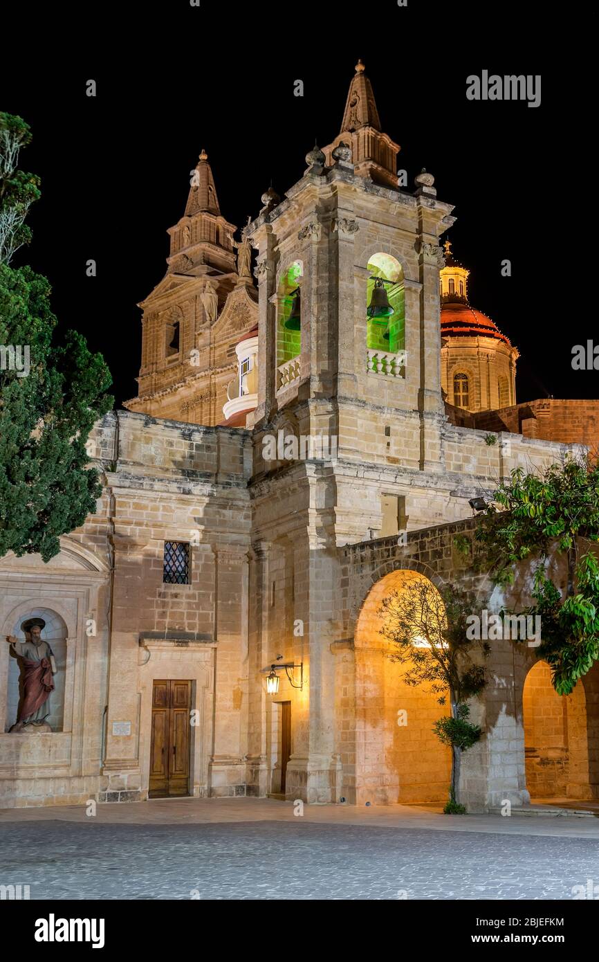 Santuario de nuestra Señora de Mellieħa, Mellieha, Malta Foto de stock