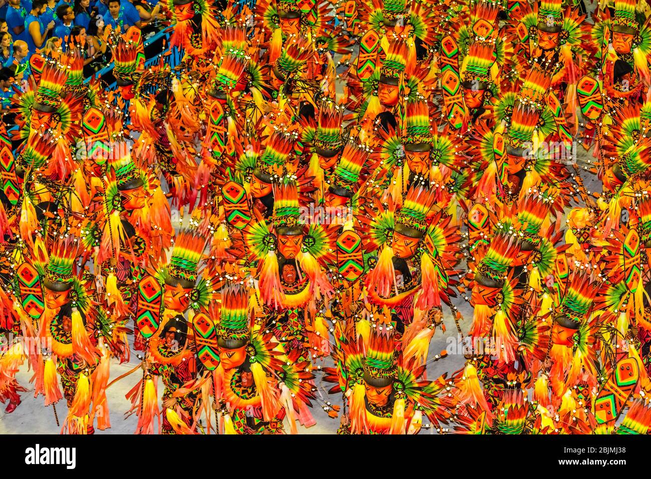 Desfile naval de la escuela de samba Unidos de Vila Isabel en el Sambódromo de Río de Janeiro, Brasil. Foto de stock