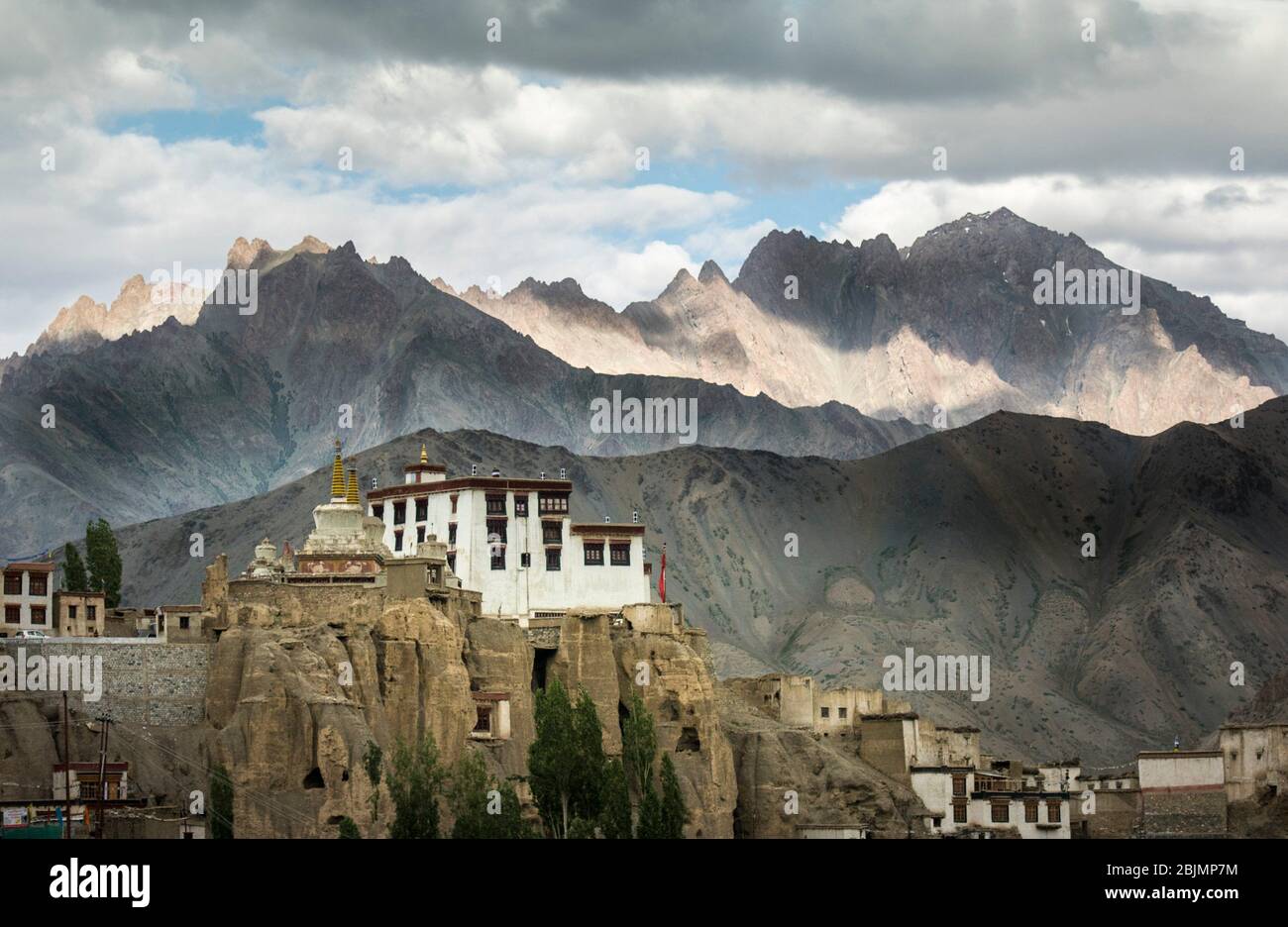 Monasterio Lamayuru, Valle del Indo, Ladak. Foto de stock