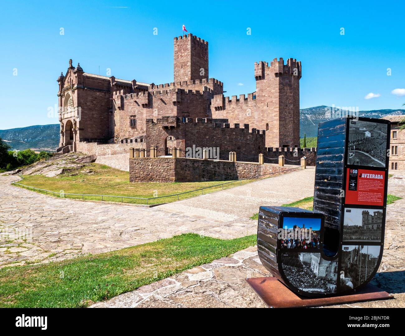Castillo de Javier. Navarra. España. Foto de stock