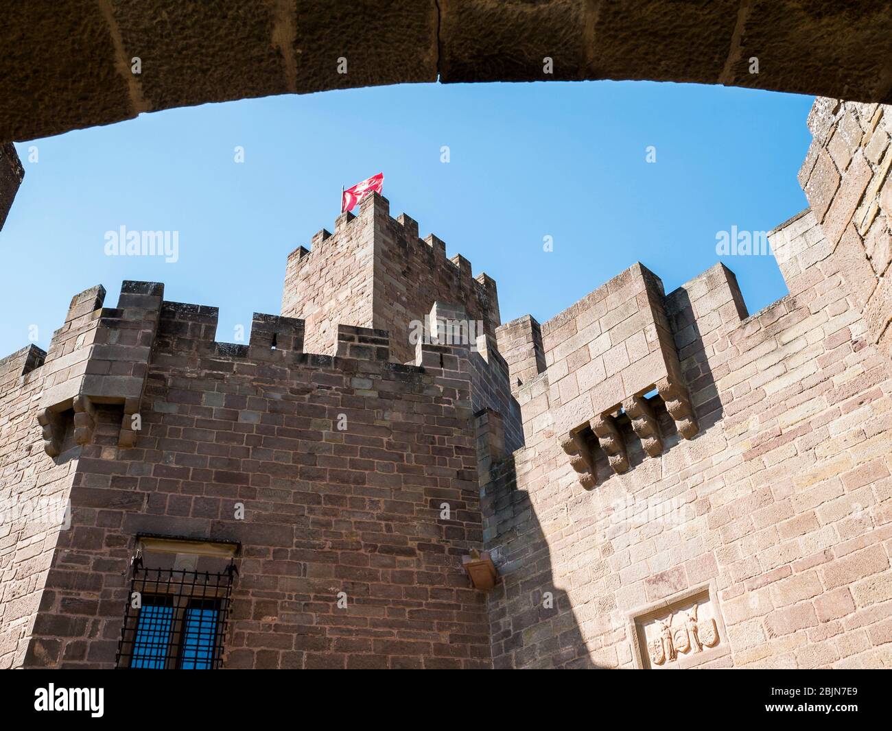 Castillo de Javier. Navarra. España. Foto de stock