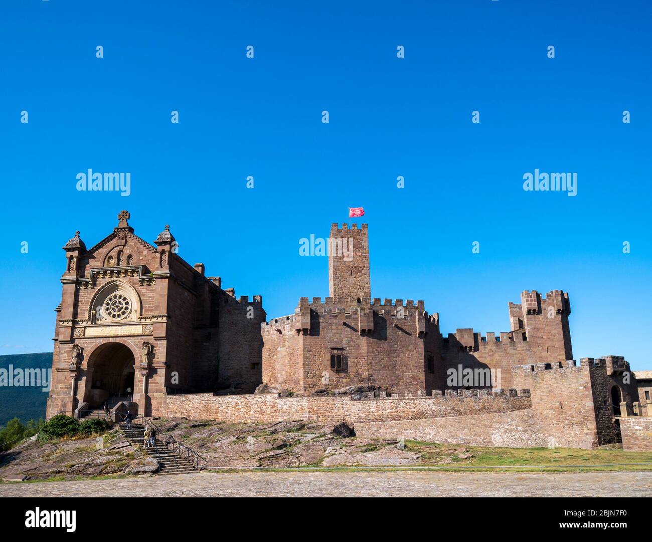 Castillo de Javier. Navarra. España. Foto de stock
