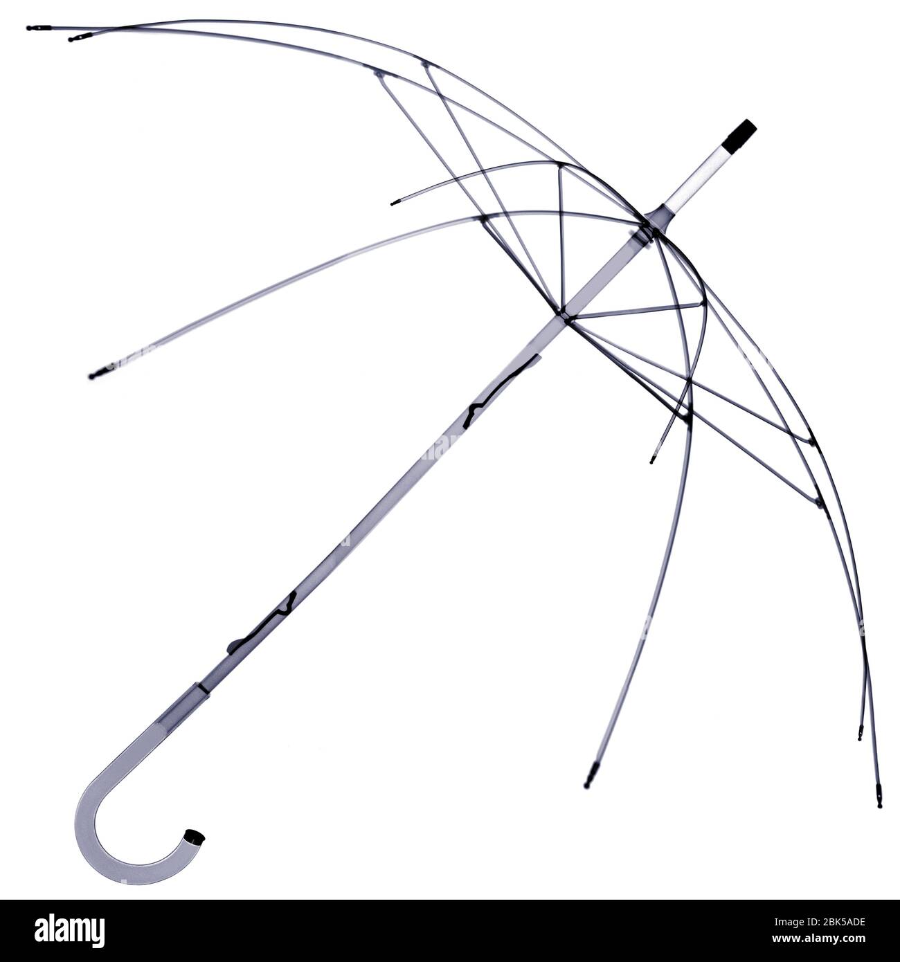 Marco de paraguas, rayos X. Foto de stock