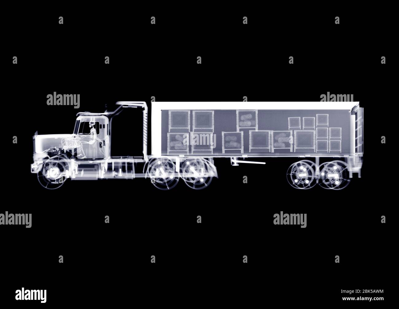 Close up articulated trailer lorry fotografías e imágenes de resolución - Alamy