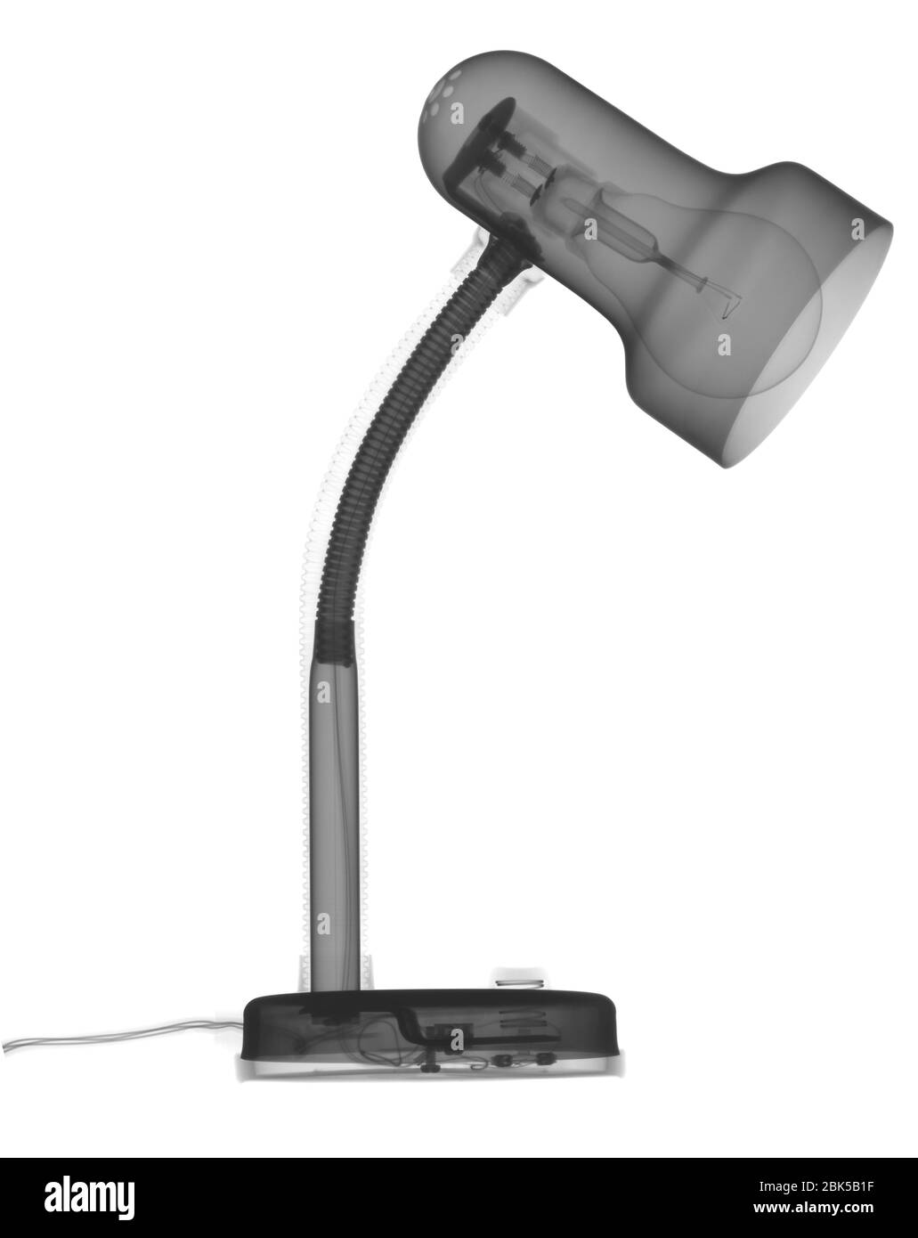 Lámpara de escritorio, rayos X. Foto de stock