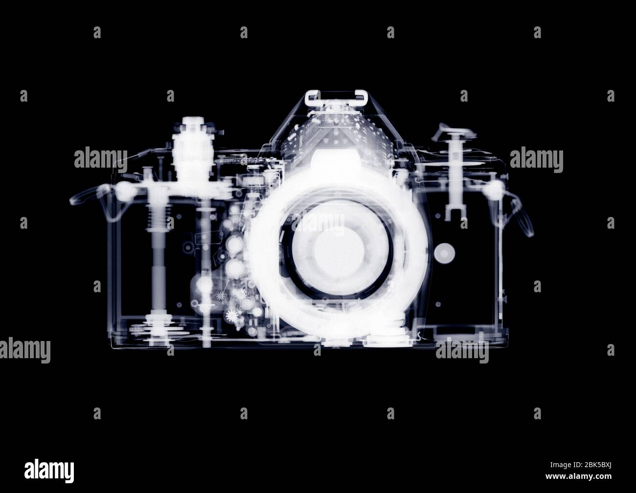 Cámara SLR de 35 mm, rayos X. Foto de stock