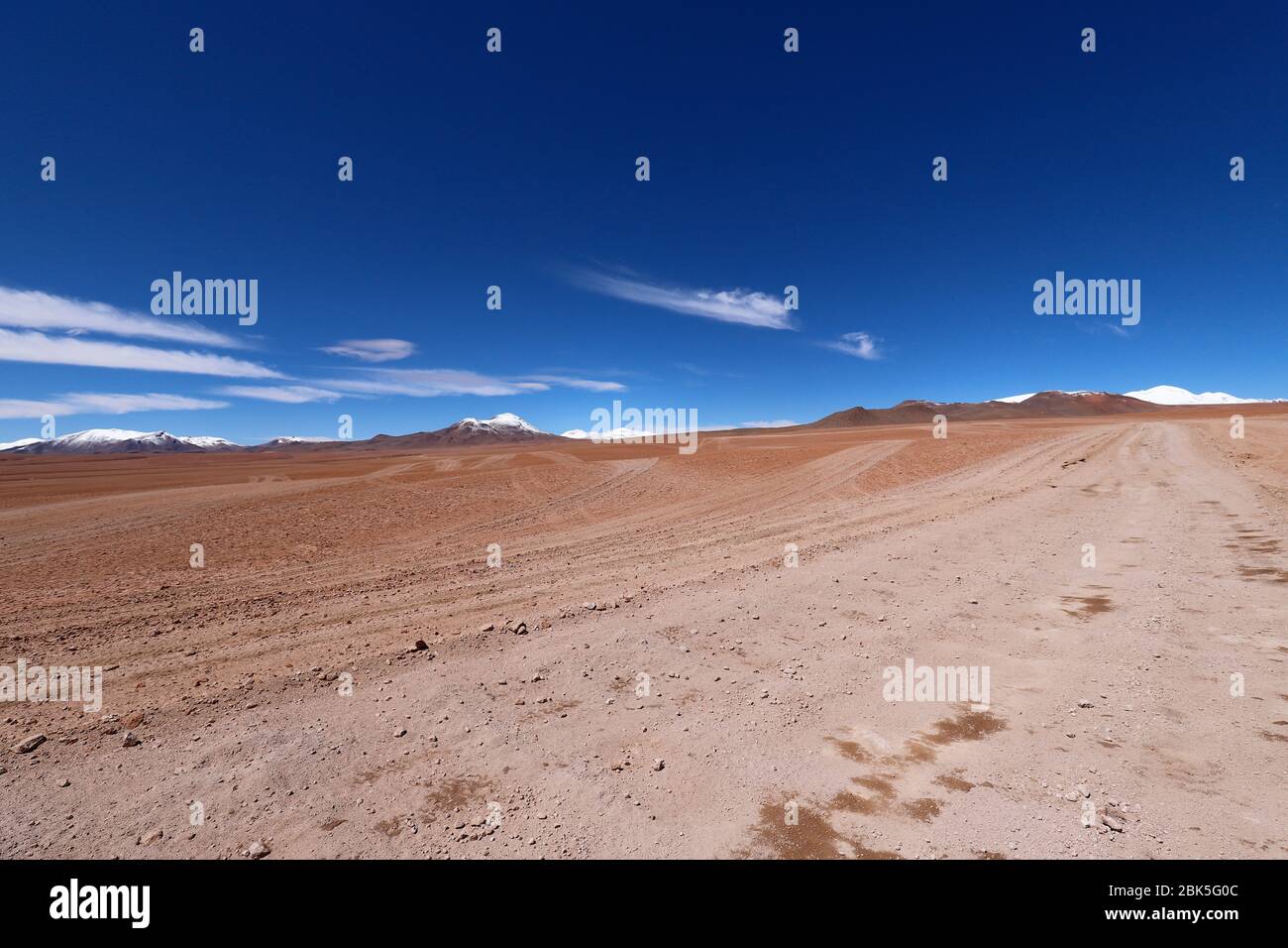 Paisaje del desierto de Siloli cerca de los Geysers del Sol de Manana